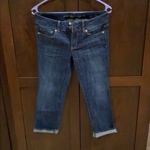AE size 4 cropped jeans